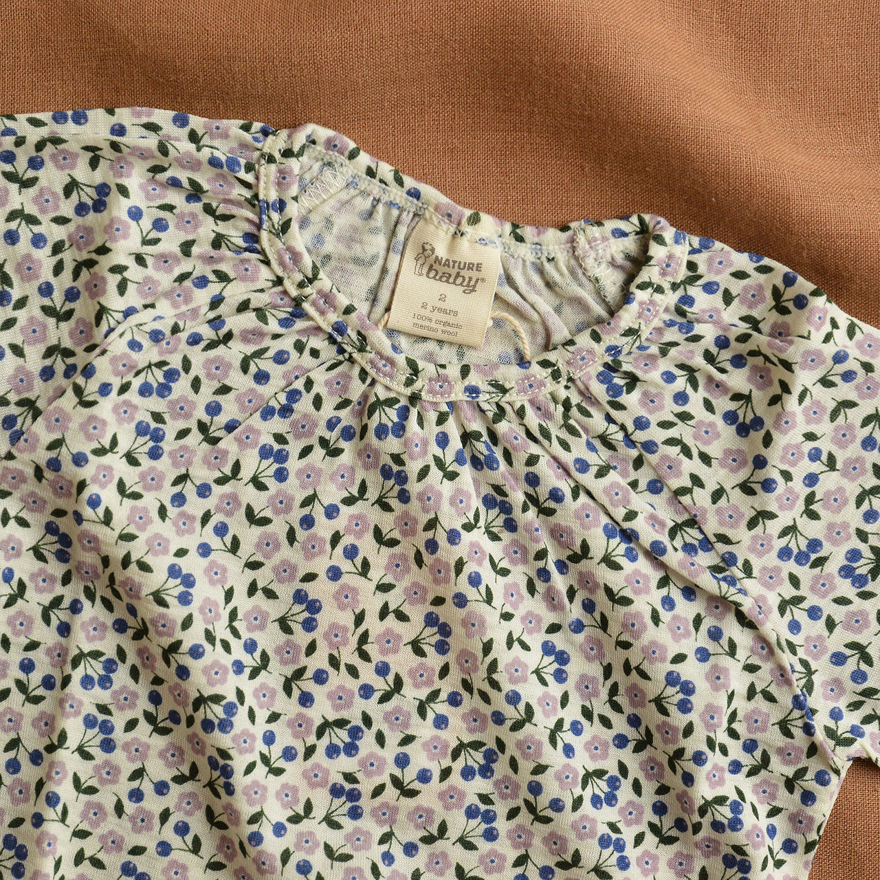 Childs Gretal Top - 100% Organic Merino - Briarwood Lilac (6m-6y)