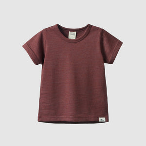 Essential Short Sleeve River Tee - 100% Organic Merino (1-6y)