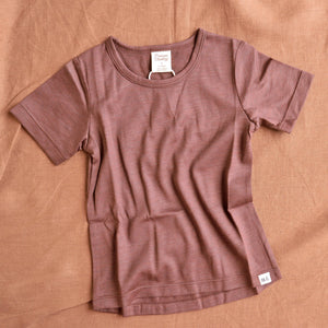 Essential Short Sleeve River Tee - 100% Organic Merino (1-6y)