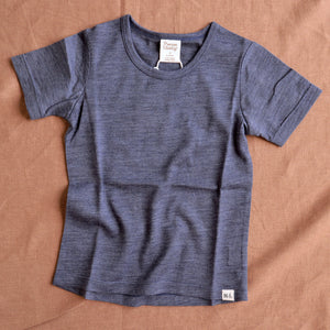Essential Short Sleeve River Tee - 100% Organic Merino (1-6y)