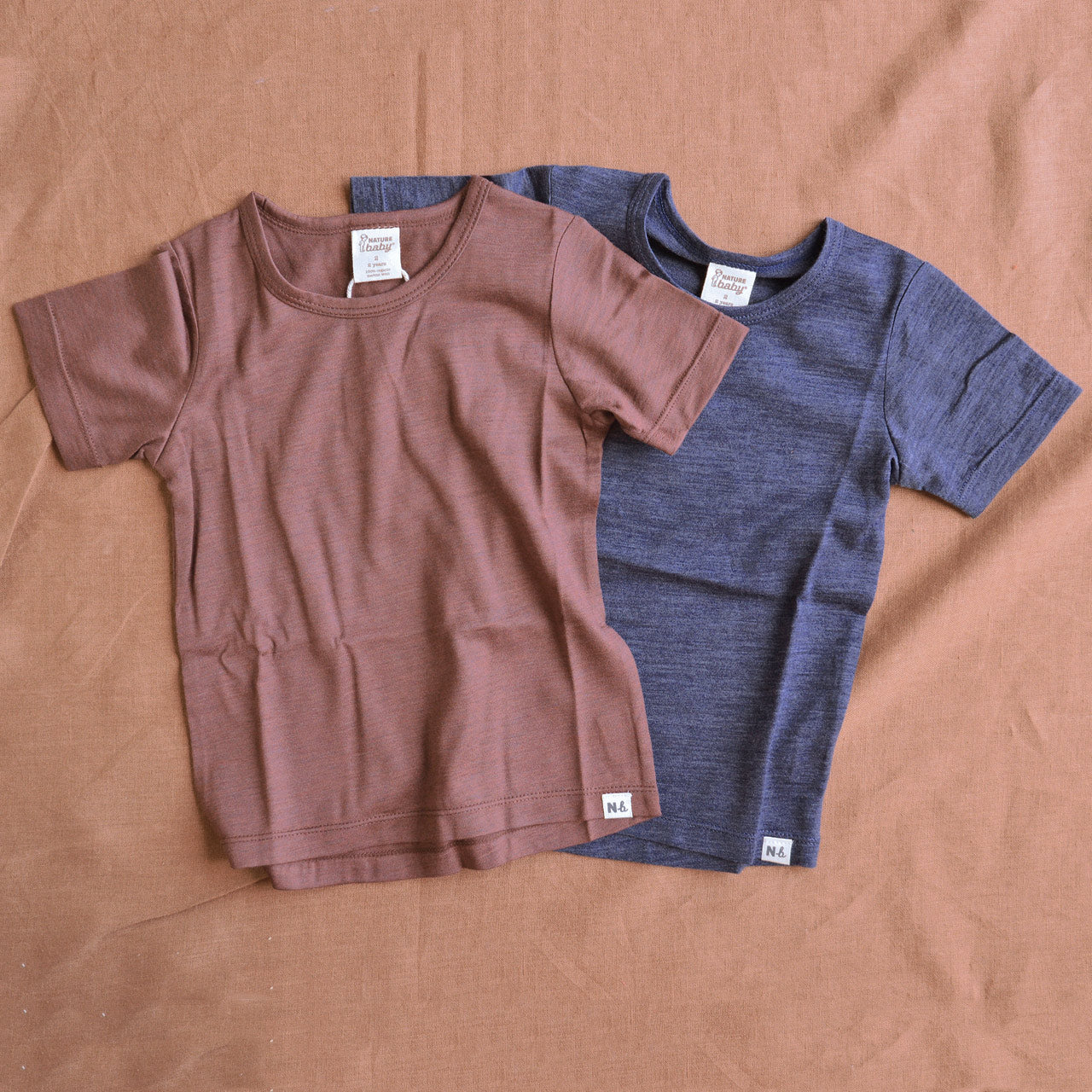 Essential Short Sleeve River Tee - 100% Organic Merino (1-6y)