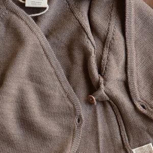 Baby Kimono Jacket - Organic Merino - Cub Marl (0-12m)