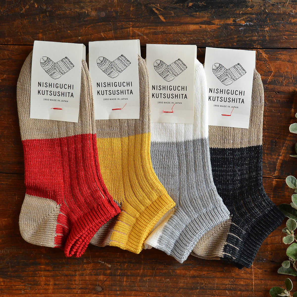 Boston Linen Cotton Anklet Socks