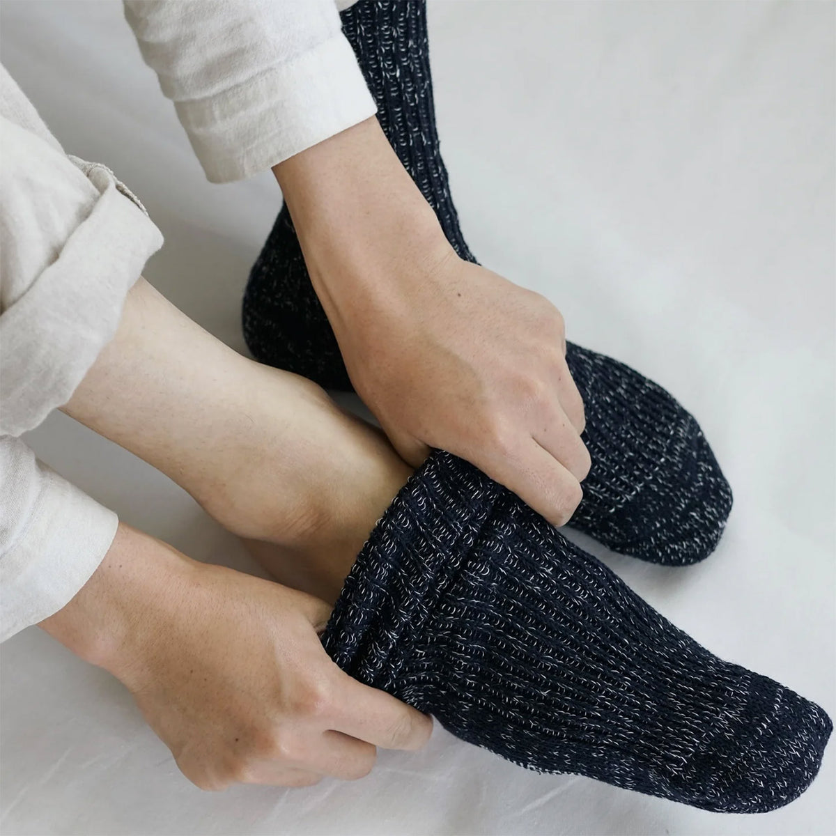 Boston Ribbed Socks - Hemp/Cotton (Adults)