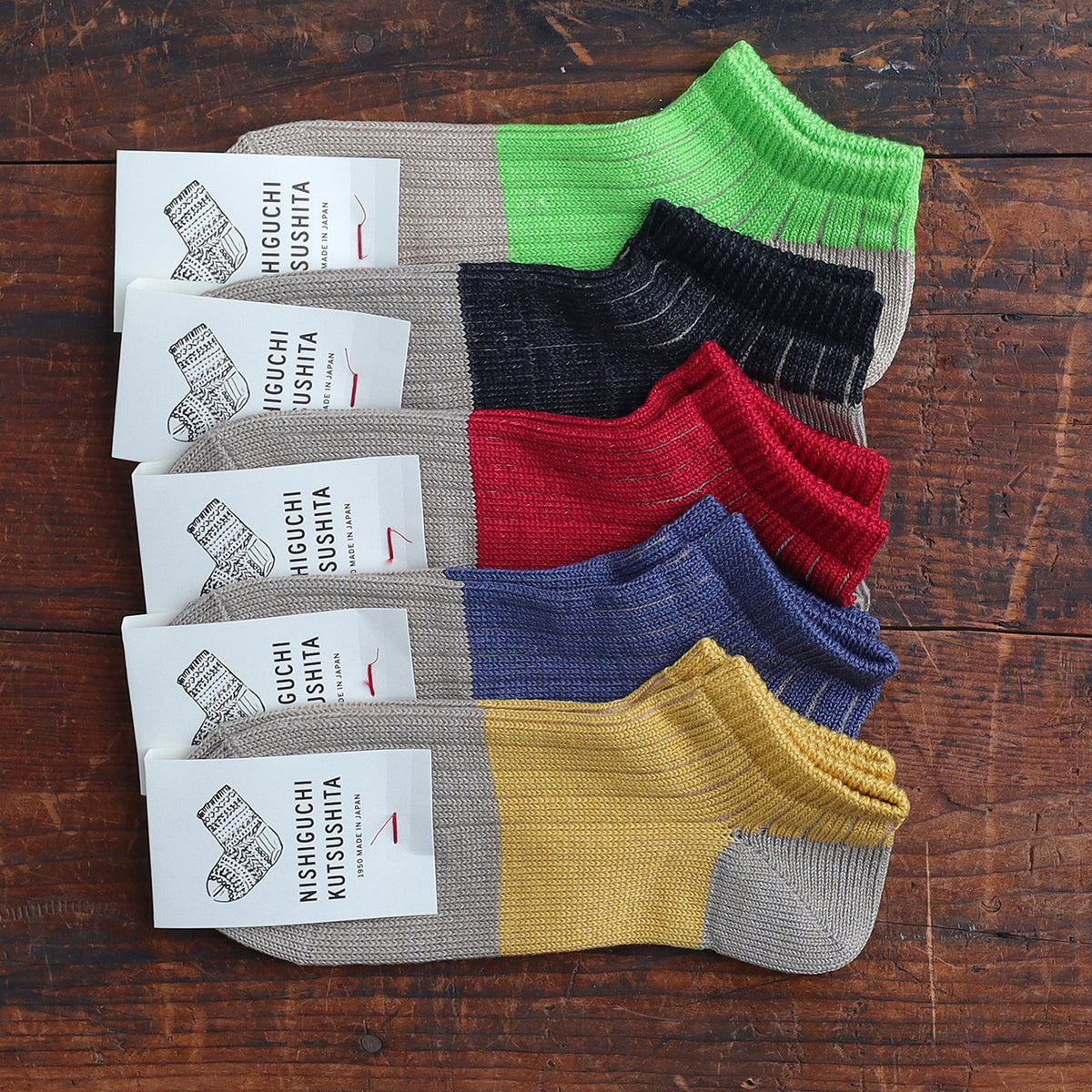 Boston Linen Cotton Anklet Socks