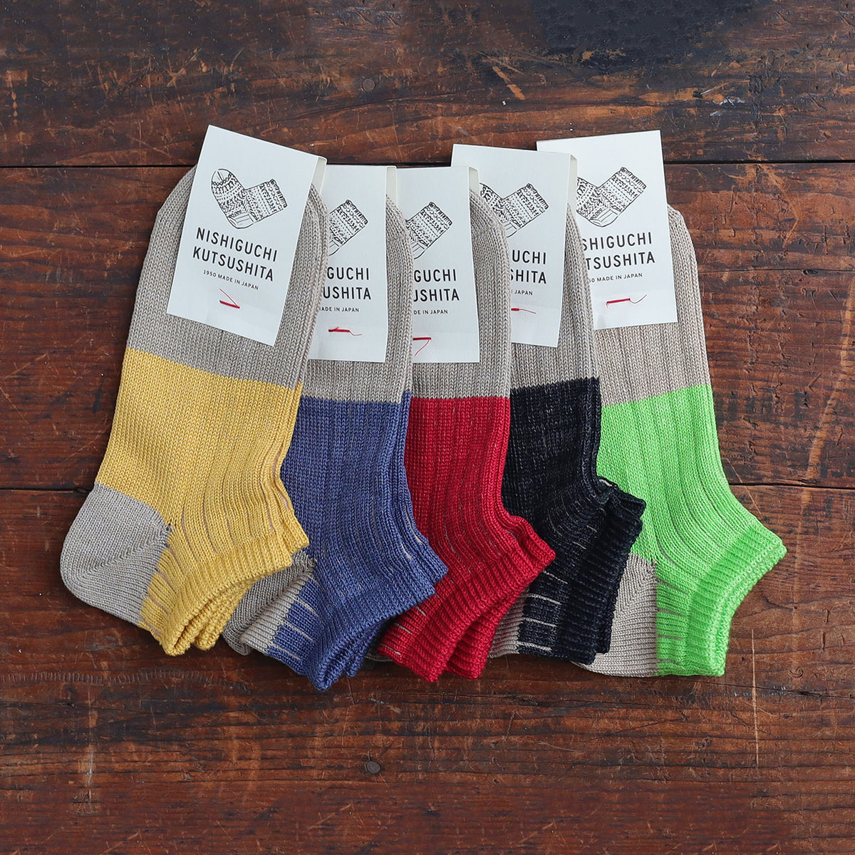 Boston Linen Cotton Anklet Socks