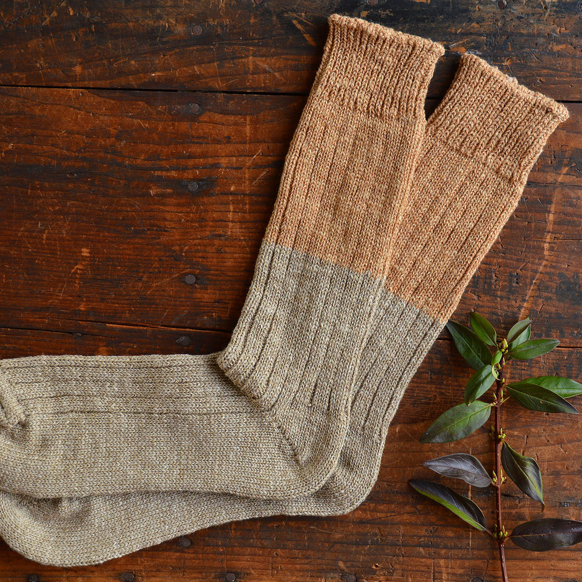 Boston Slab Socks -  Wool/Cotton (Adults)