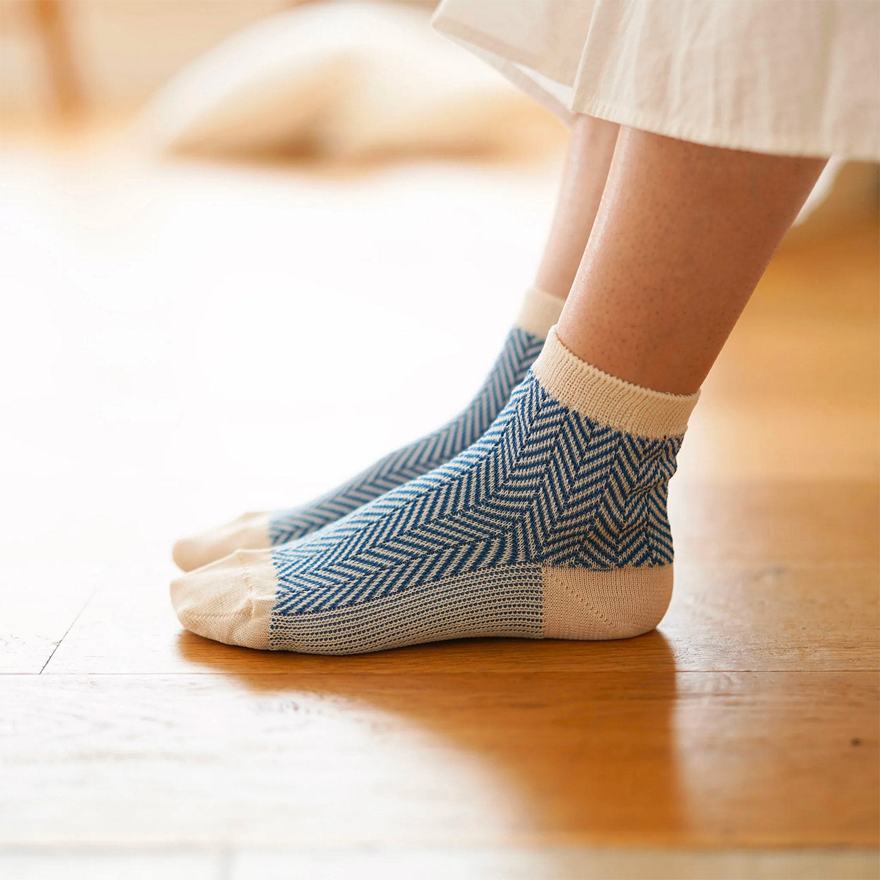 Memeri Herringbone Socks - Giza Cotton (Adults)
