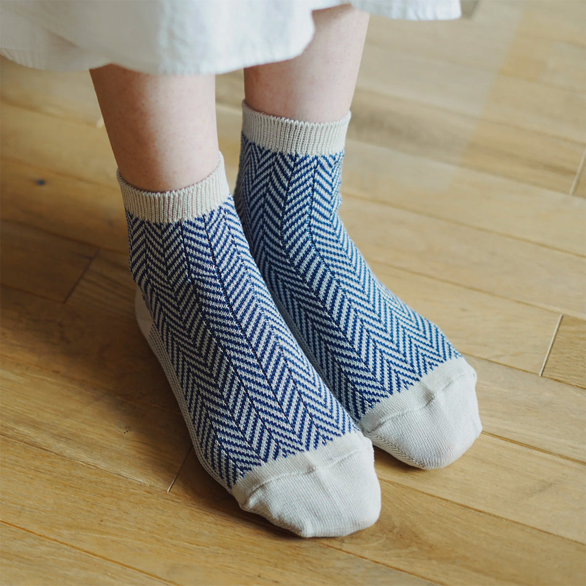 Memeri Herringbone Socks - Giza Cotton (Adults)