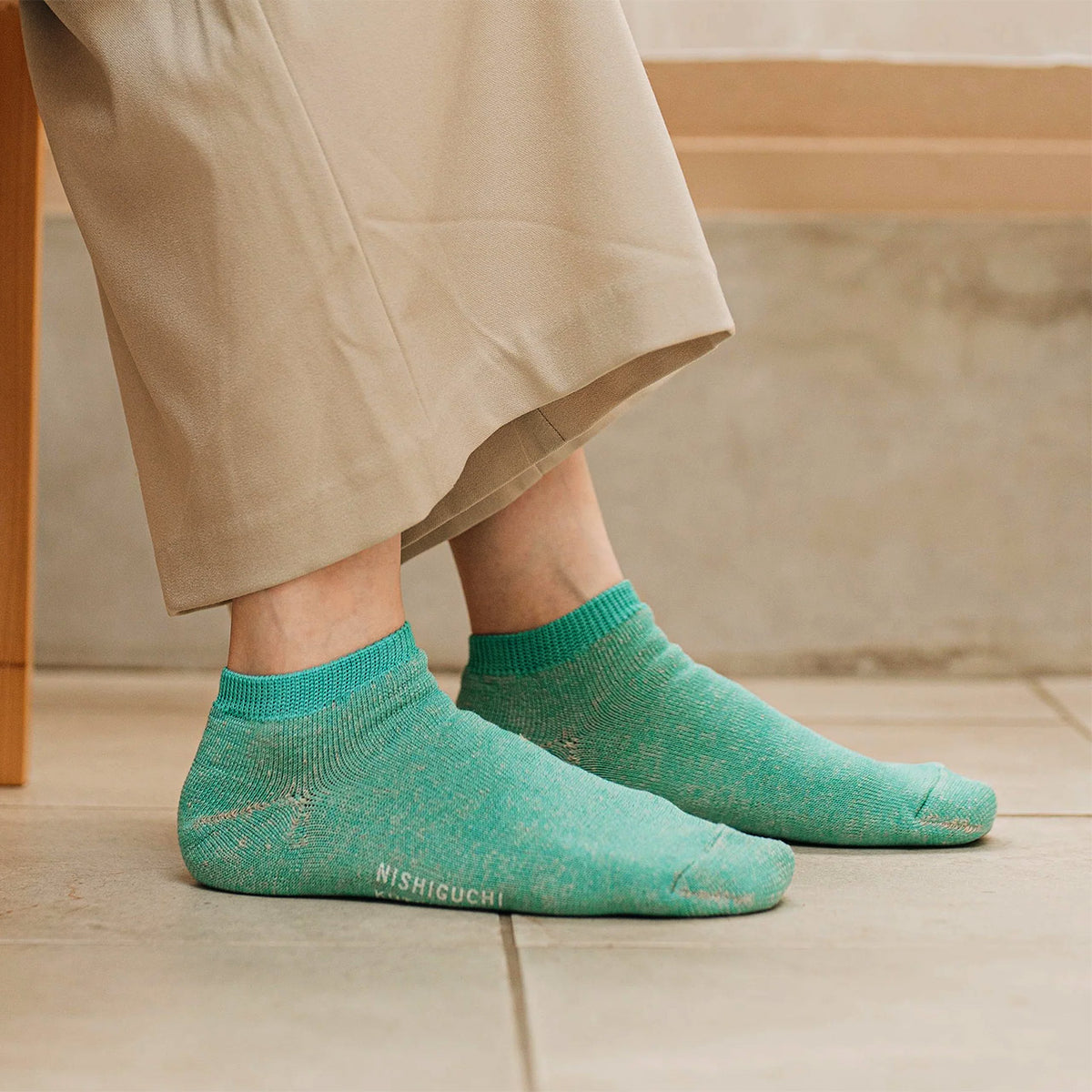 Anklet Socks - Linen Cotton Pile