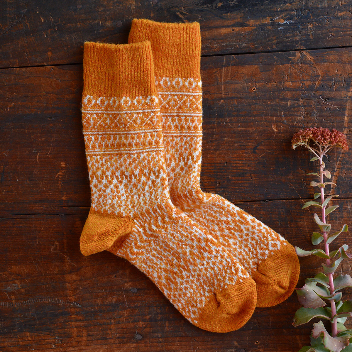 Oslo Jacquard Wool Socks (Adults)
