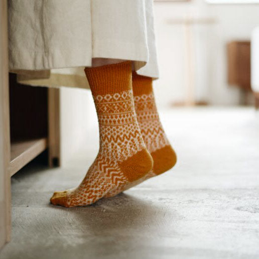 Oslo Jacquard Wool Socks (Adults)