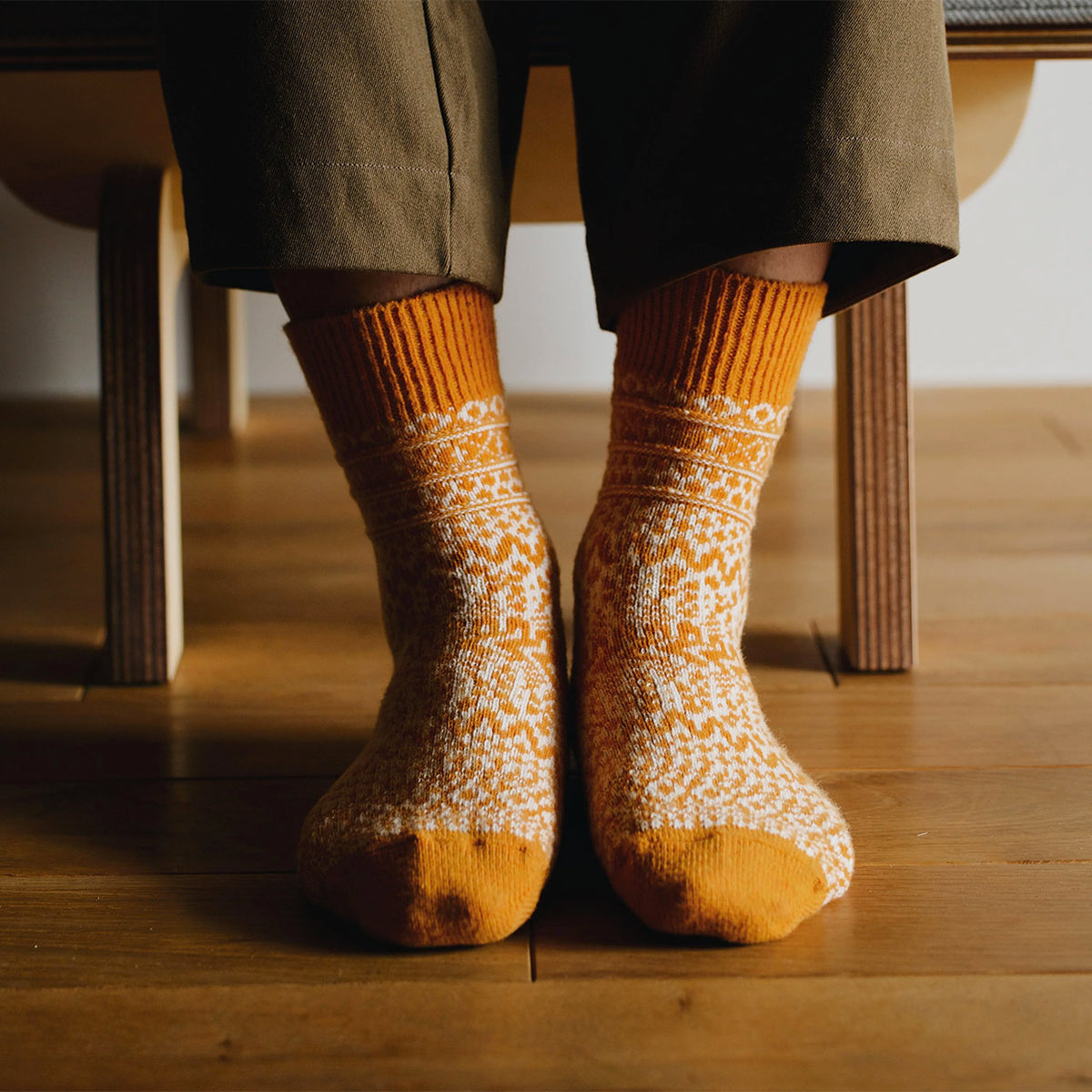 Oslo Jacquard Wool Socks (Adults)