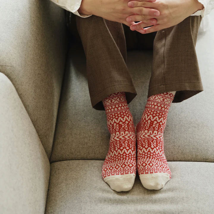 Oslo Jacquard Wool Socks (Adults)