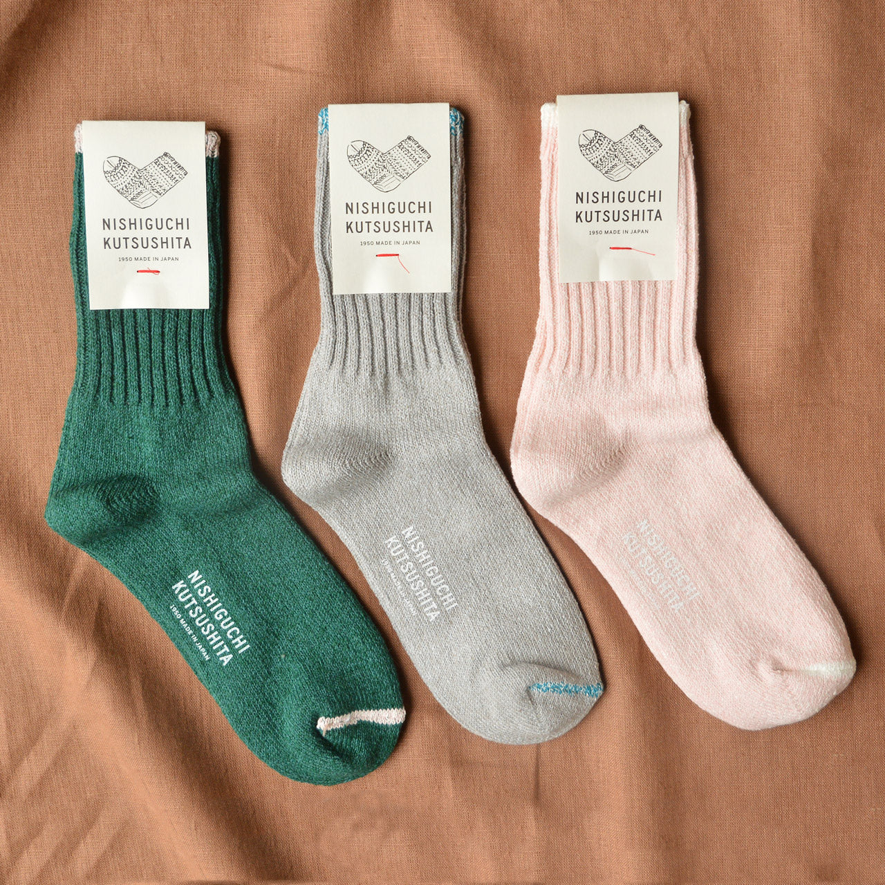 Boston Ribbed Crew Socks - Silk/Cotton (Adults)