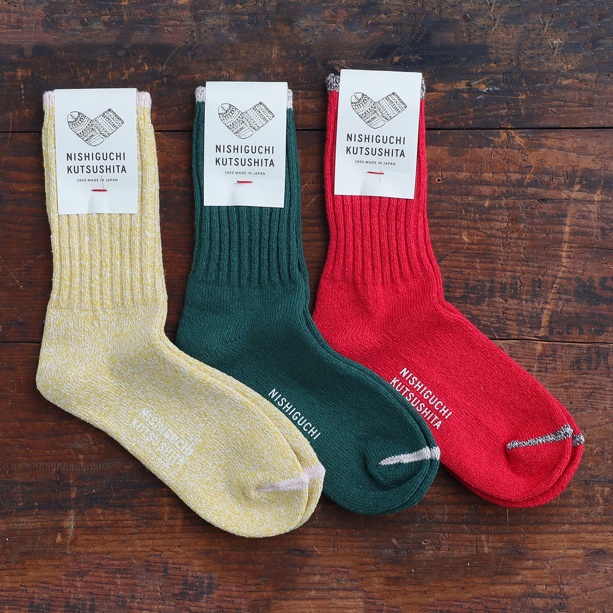 Boston Ribbed Crew Socks - Silk/Cotton (Adults)