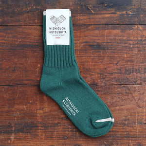 Boston Ribbed Crew Socks - Silk/Cotton (Adults)
