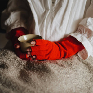 Long Fingerless Gloves - 100% Merino