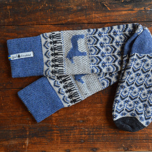 Long Woollen Rag Socks - Recycled Lambswool - Darlana (Adults 38-41)