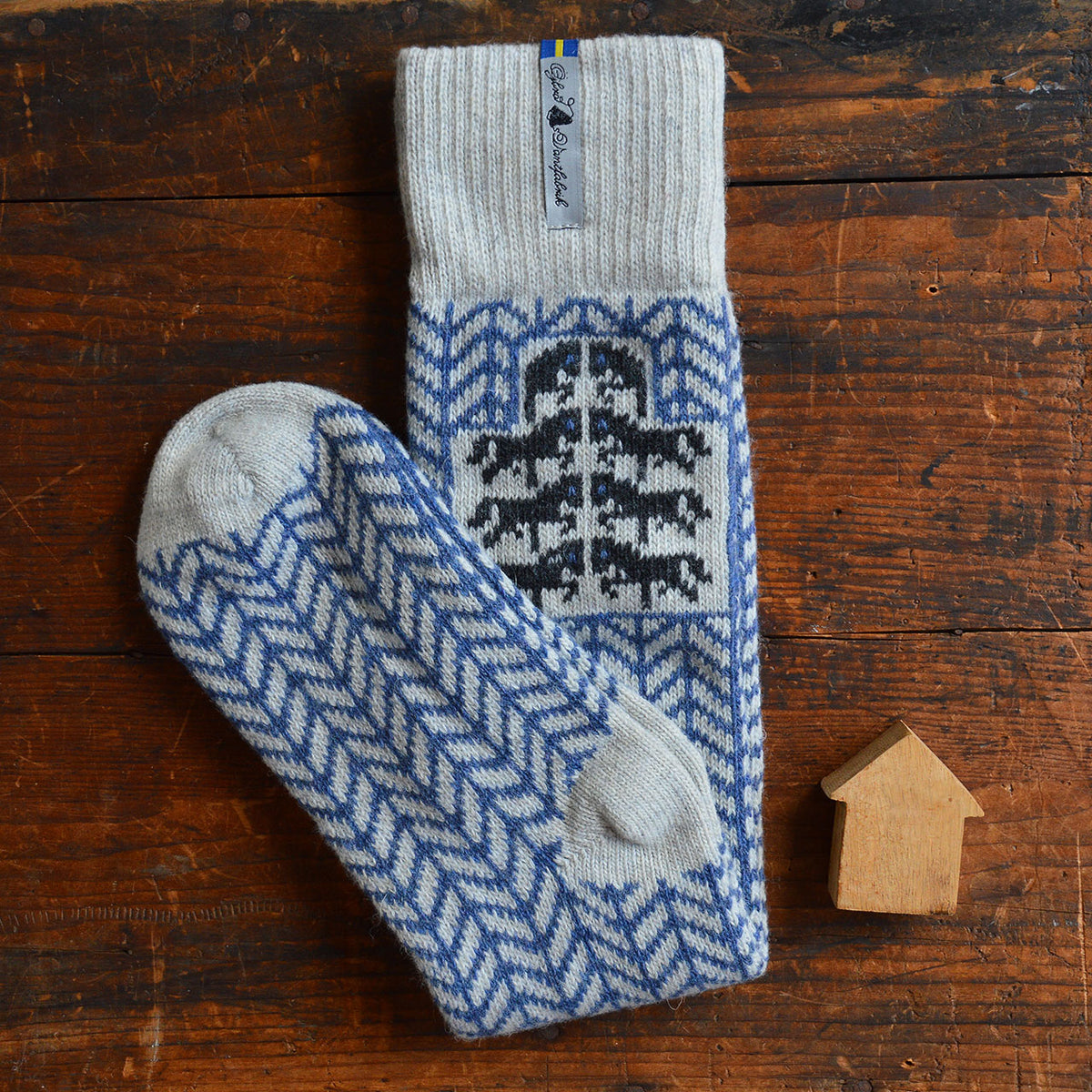Long Woollen Rag Socks - Recycled Lambswool - Gotland (Adults 38-41)