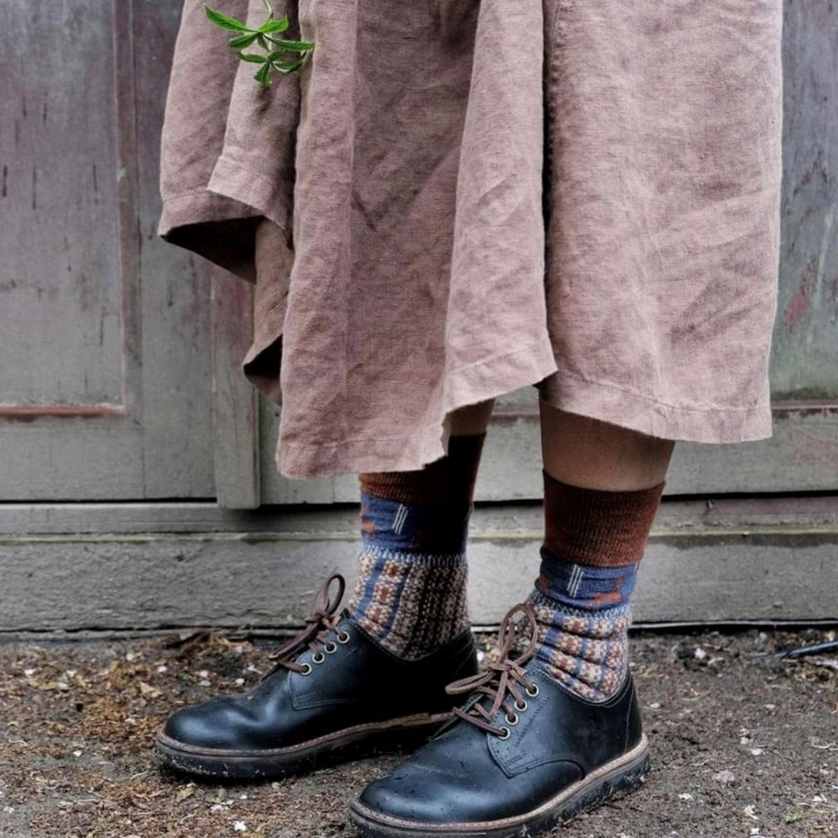 Long Woollen Rag Socks - Recycled Lambswool - Scania (Adults 34-41) *Coming soon