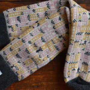 Long Woollen Rag Socks - Recycled Lambswool - Gamla Stan (Adults 38-41)
