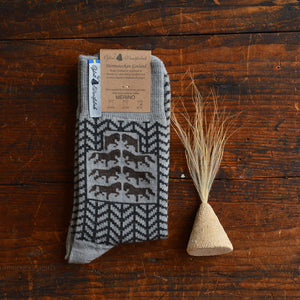 Jacquard Knit Socks - Merino Wool - Gotland (Adults 38-45)
