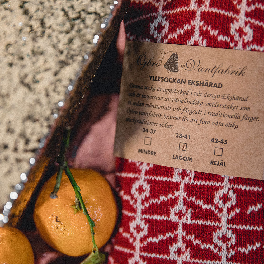 Long Woollen Rag Socks - Recycled Lambswool - Ekshärad (Adults 38-41)