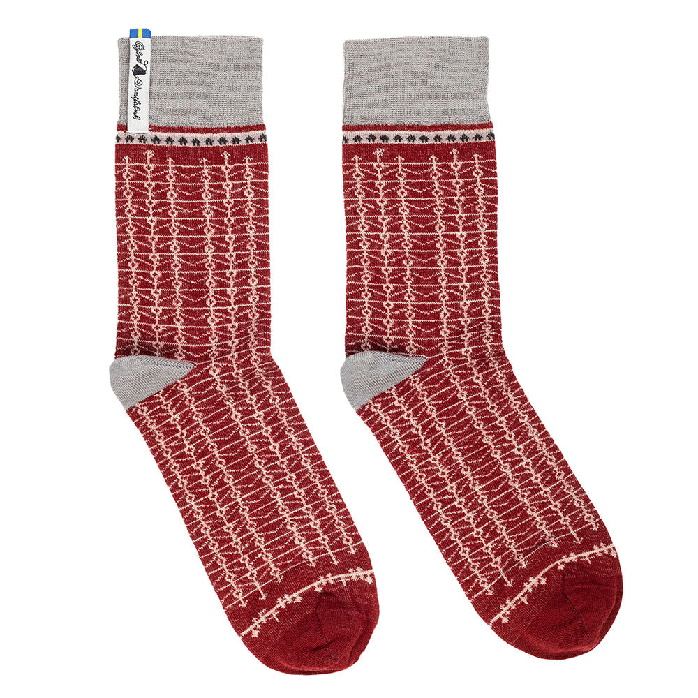 Jacquard Knit Socks - Merino Wool - Ekshärad (Adults 38-45)