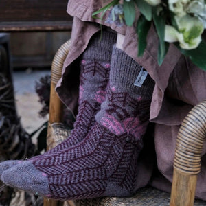 Long Woollen Rag Socks - Recycled Lambswool - Fager (Adults 38-41)