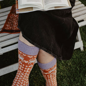 Long Woollen Rag Socks - Recycled Lambswool - Fästfolk (Adults 38-41)