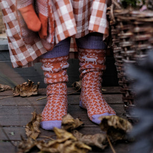 Long Woollen Rag Socks - Recycled Lambswool - Fästfolk (Adults 38-41)