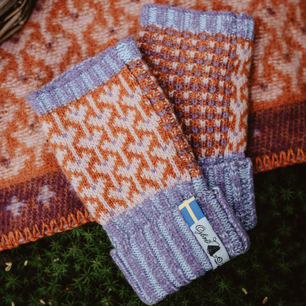 Jacquard Knit Hand Warmers - 100% Merino - Fästfolk (Adults)