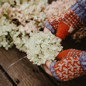 Jacquard Knit Hand Warmers - 100% Merino - Fästfolk (Adults)