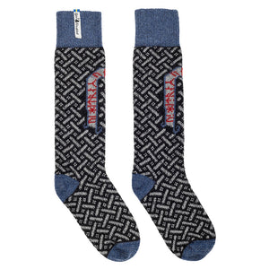 Long Woollen Rag Socks - Recycled Lambswool - Futhark (Adults 38-41)