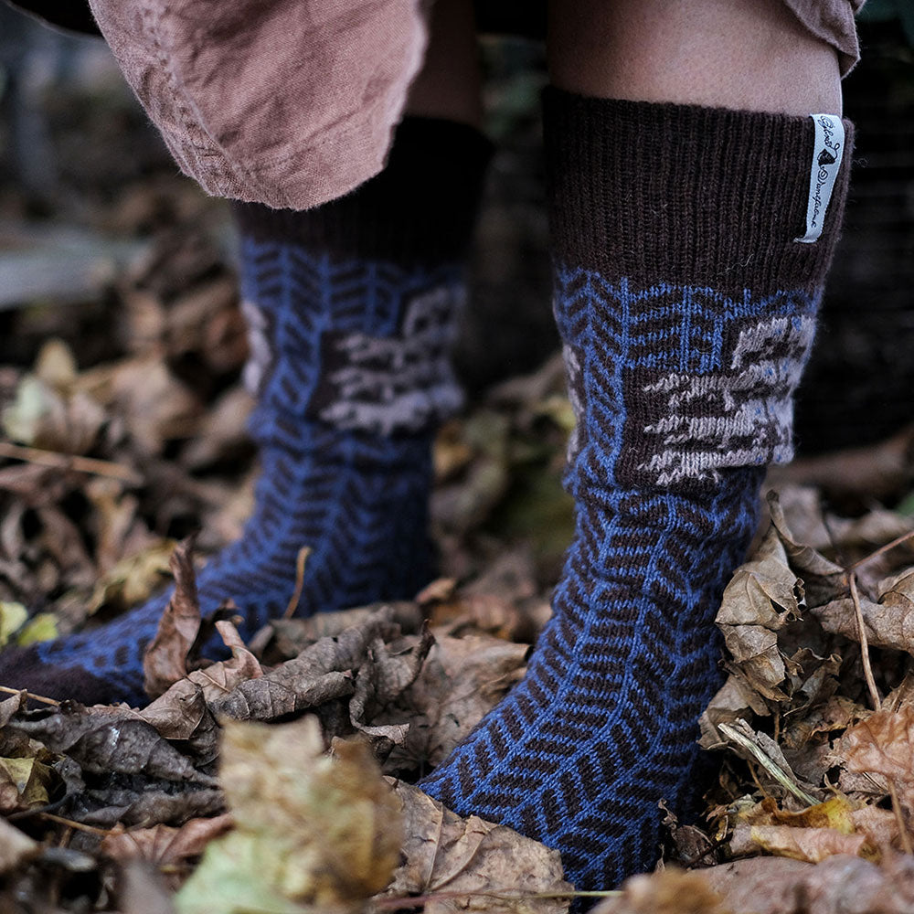 Long Woollen Rag Socks - Recycled Lambswool - Gotland (Adults 38-41)