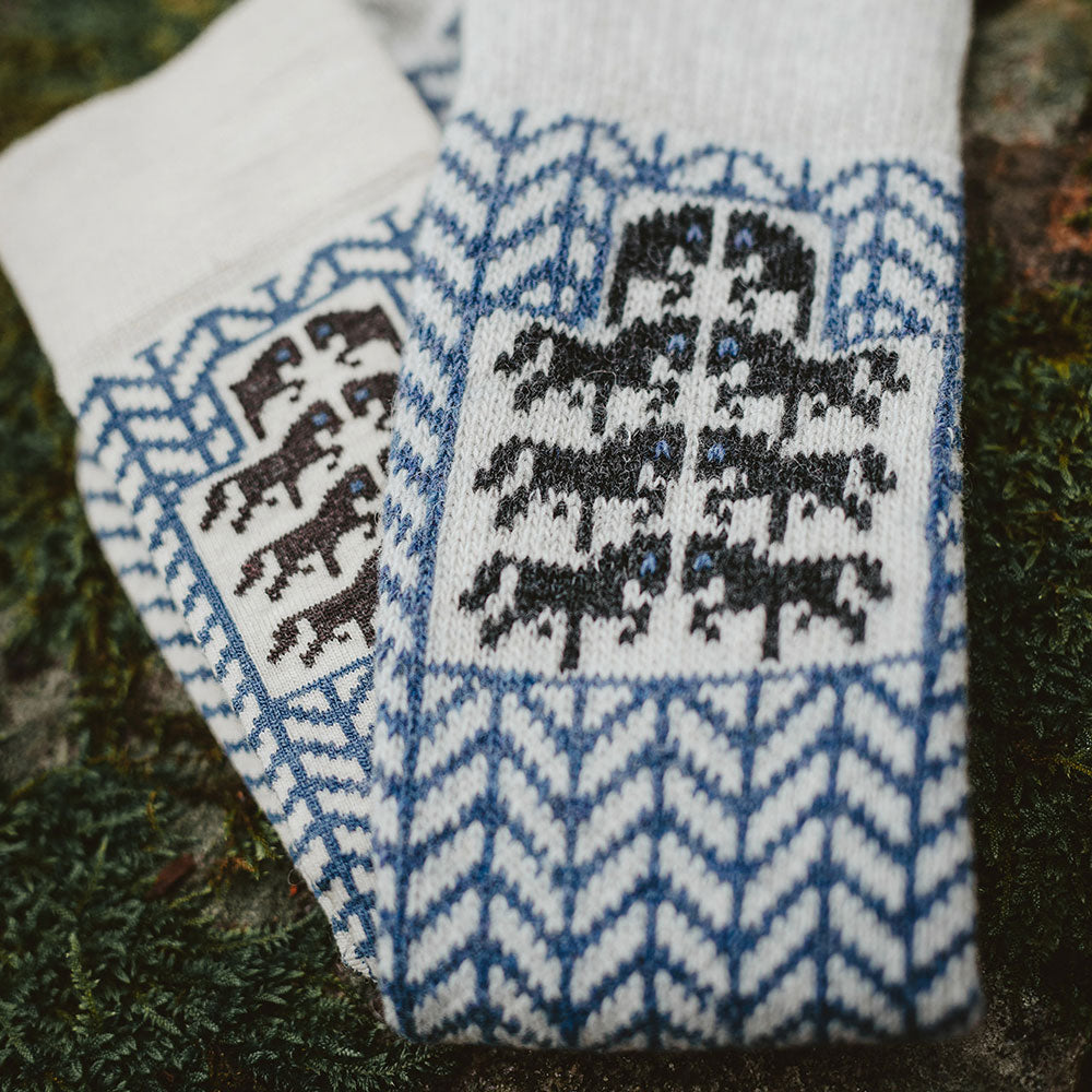 Long Woollen Rag Socks - Recycled Lambswool - Gotland (Adults 38-41)