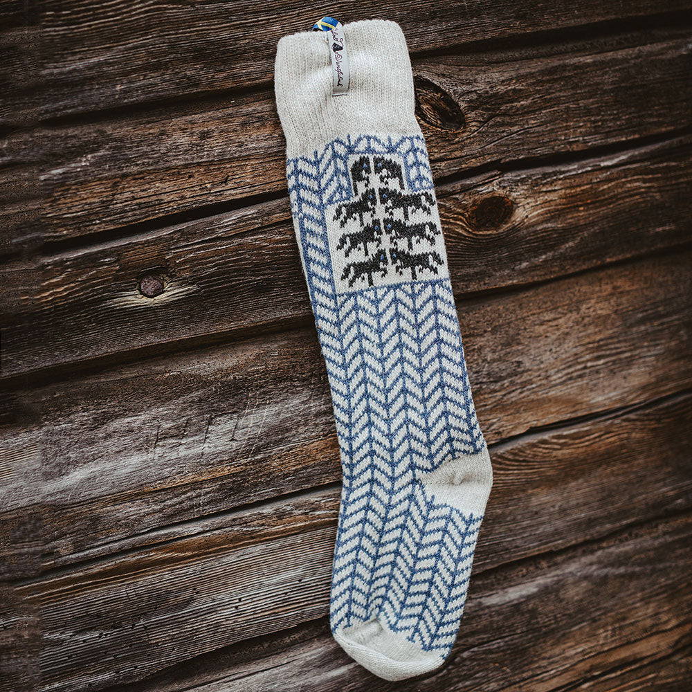 Long Woollen Rag Socks - Recycled Lambswool - Gotland (Adults 38-41)