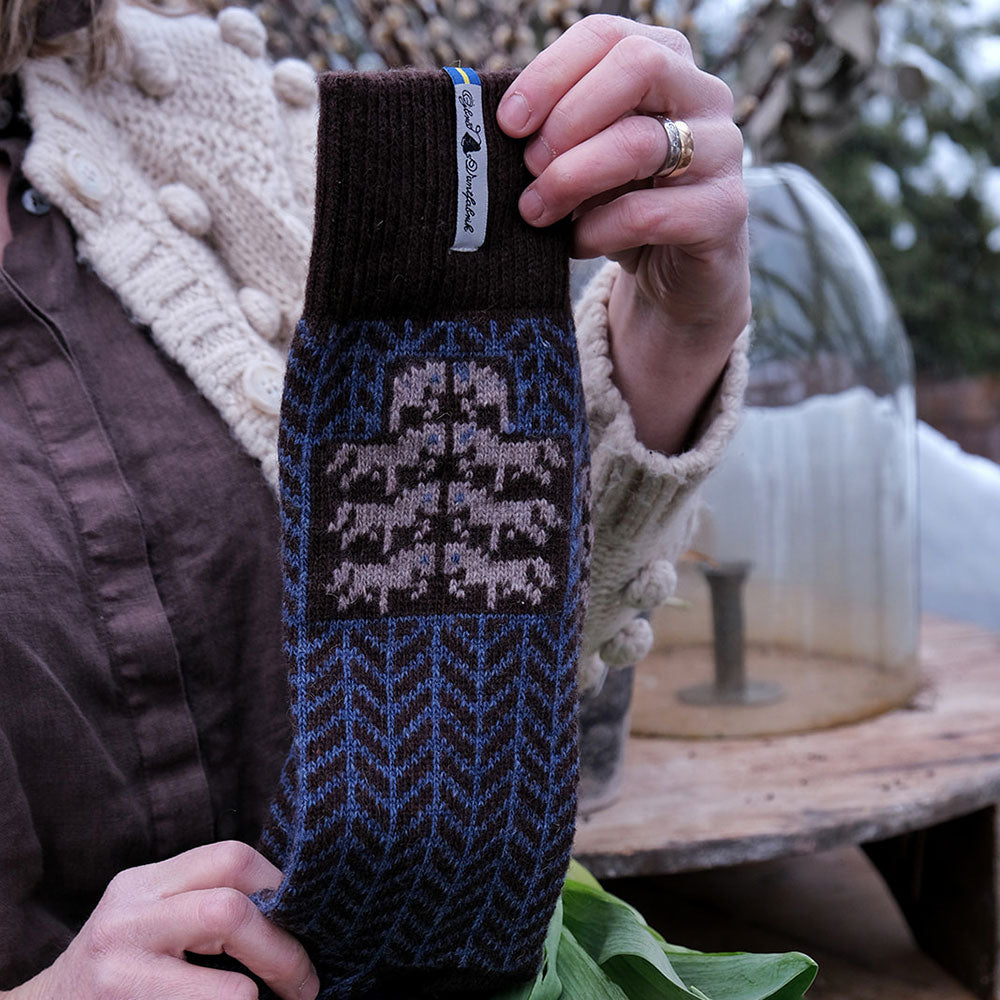 Long Woollen Rag Socks - Recycled Lambswool - Gotland (Adults 38-41)
