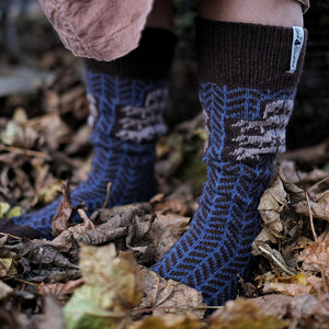 Long Woollen Rag Socks - Recycled Lambswool - Gotland (Adults 38-41)