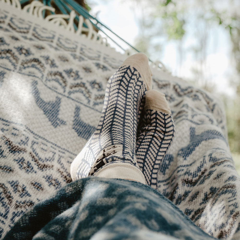 Jacquard Knit Socks - Merino Wool - Gotland (Adults 38-45)