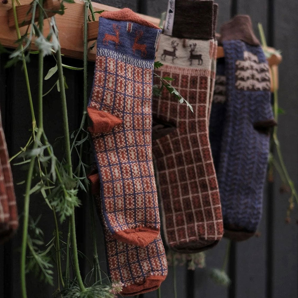 Jacquard Knit Socks - Merino Wool - Scania (Adults 38-45)