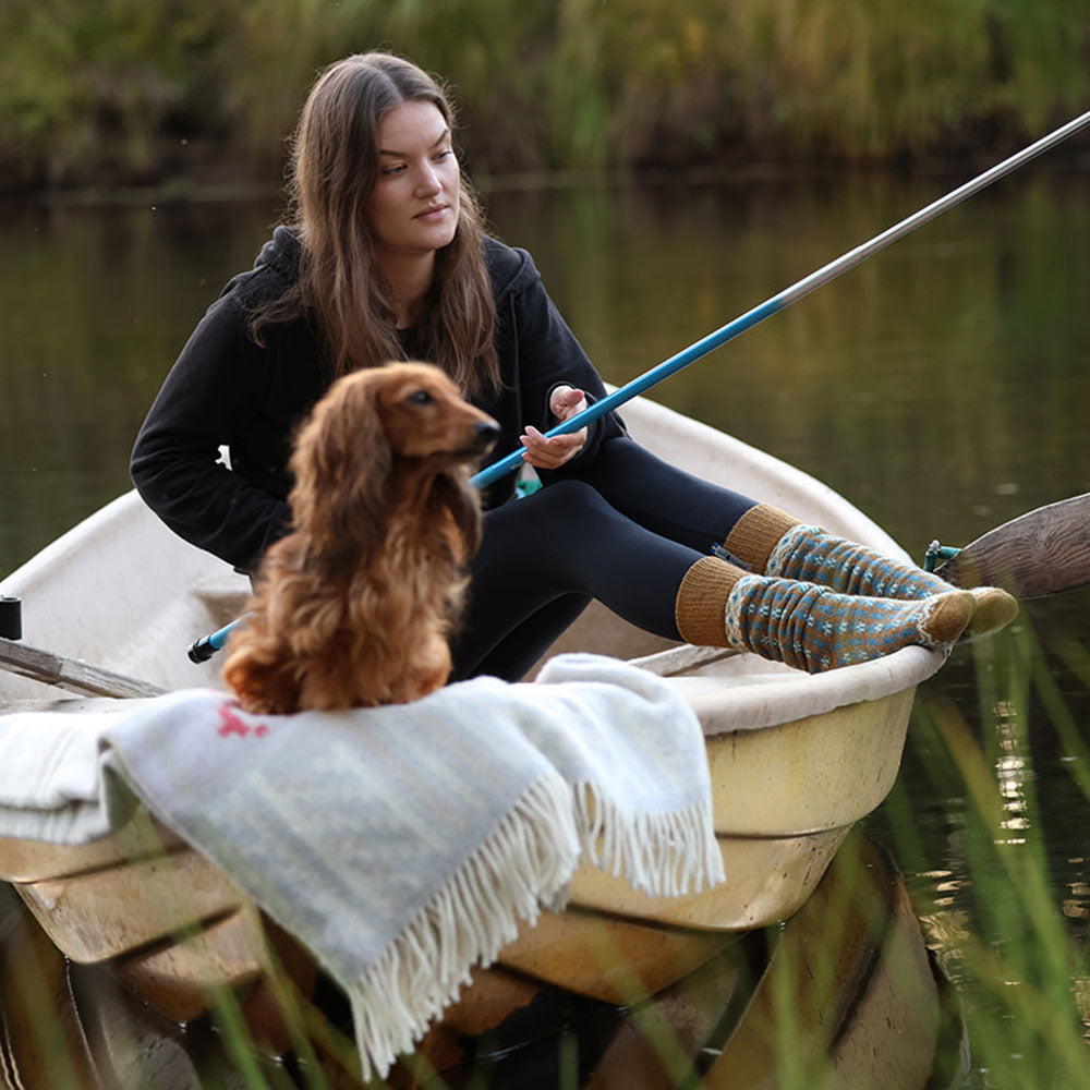 Long Woollen Rag Socks - Recycled Lambswool - Kören (Adults 38-41)