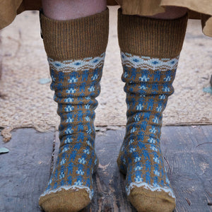 Long Woollen Rag Socks - Recycled Lambswool - Kören (Adults 38-41)