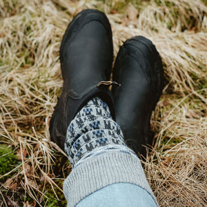 Long Woollen Rag Socks - Recycled Lambswool - Kören (Adults 38-41)
