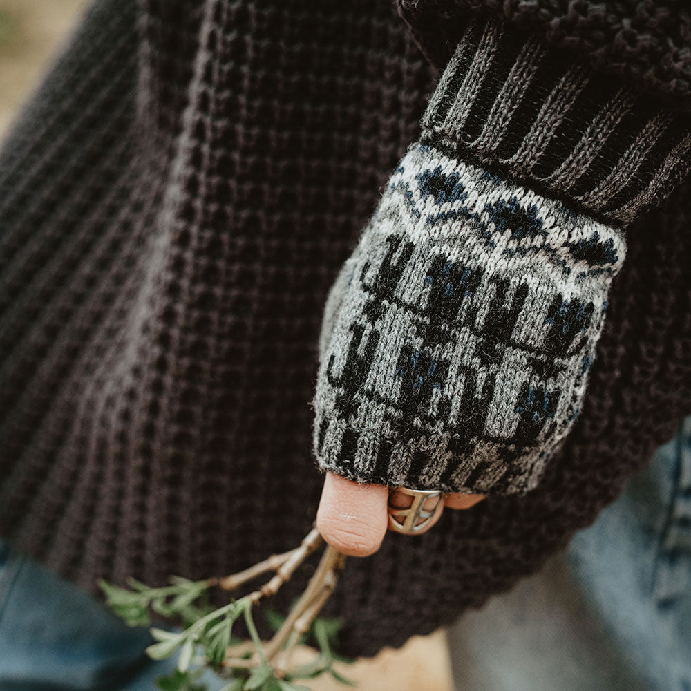 Jacquard Knit Hand Warmers - 100% Merino - Kören (Adults)