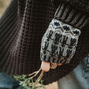 Jacquard Knit Hand Warmers - 100% Merino - Kören (Adults)