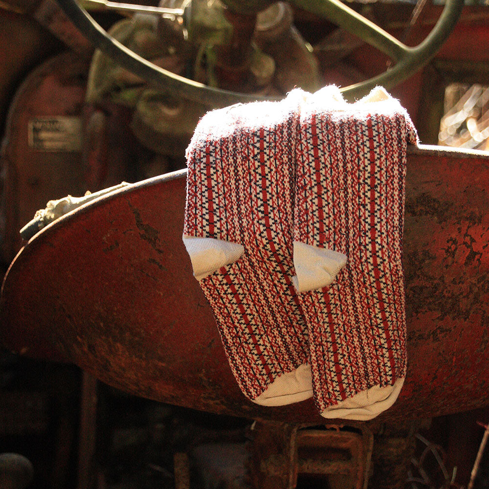 Jacquard Knit Socks - Merino Wool - Lycksele (Adults 38-45)