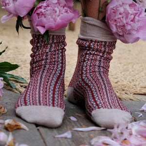 Jacquard Knit Socks - Merino Wool - Lycksele (Adults 38-45)