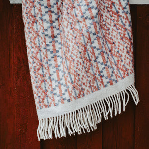 Jacquard Woven Throw - 100% Wool - Lycksele (200x130cm)